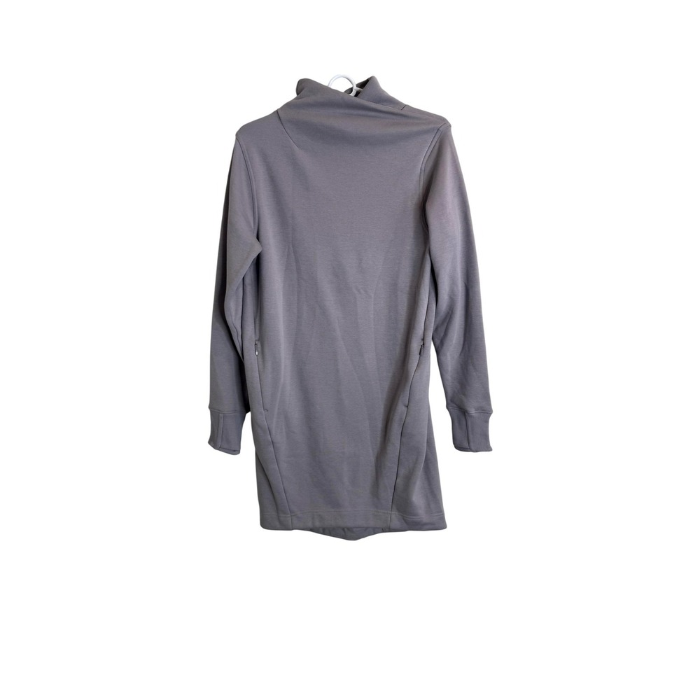 Athleta Sweater Dress‎ Womens XS Purple Cozy Karma Mock Neck Fleece Long Sleeve